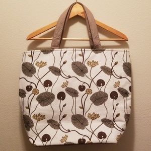🌺 Large Tote Bag Olive and Brown